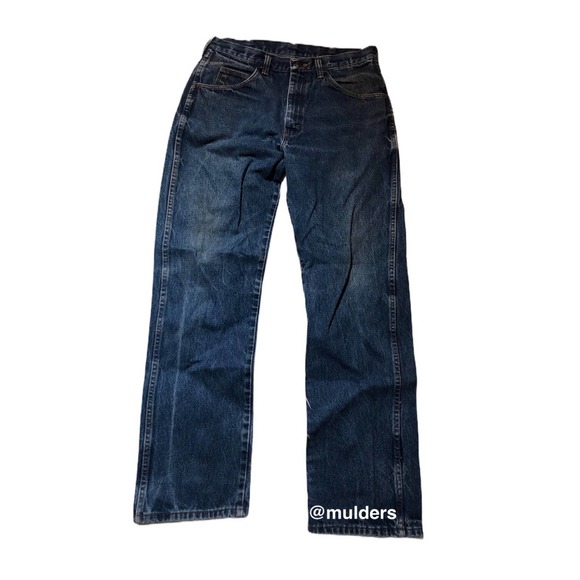 Vintage Mens 33x32 Rustler Blue Denim Straight Jeans Made in USA - Picture 1 of 9